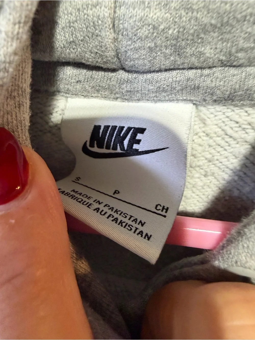 Nike Gray Pullover Hoodie with White Swoosh